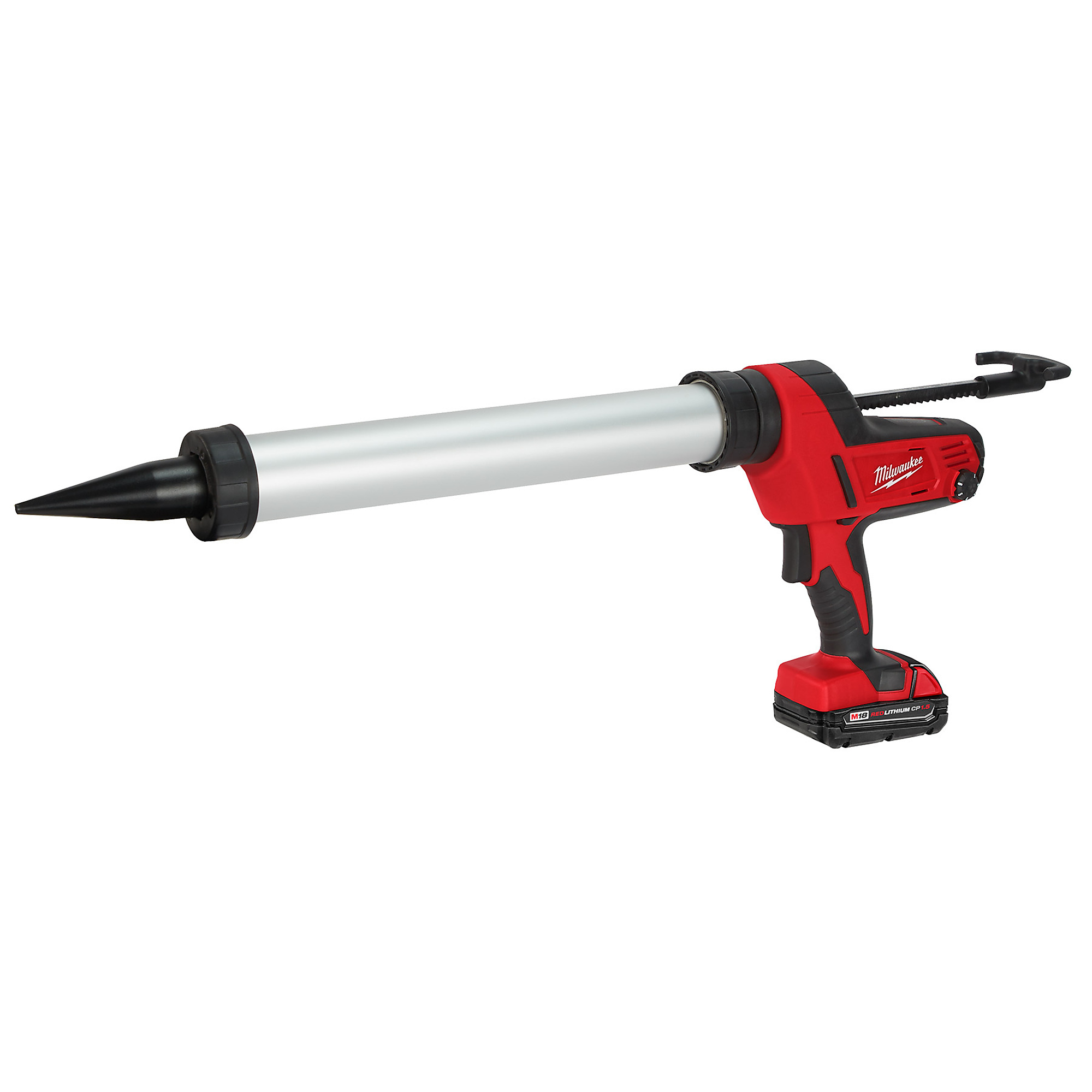 Milwaukee M18 Cordless 20-Oz. Aluminum Barrel Caulk and Adhesive Gun Kit, One Battery, Model# 2642-21CT